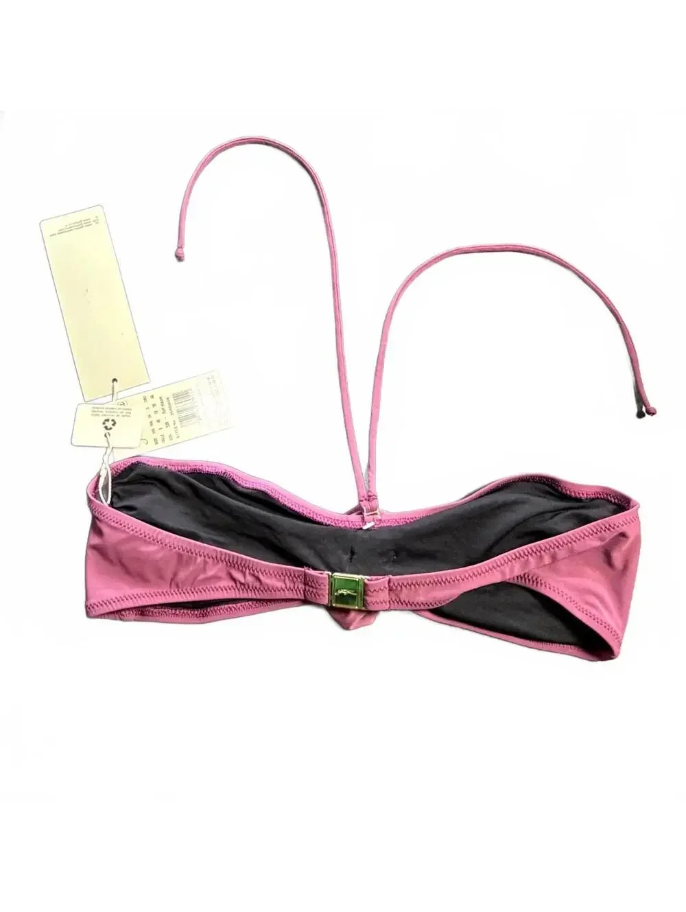 GOTTEX bandeau halter tie rosebud Ret’ Mauve bikini swim top size 8